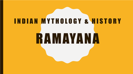 Ramayana Origins