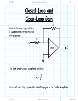 Closed-Loop and Open-Loop Gain
