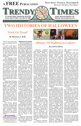 Two Histories of Halloween Trick Or Treat!