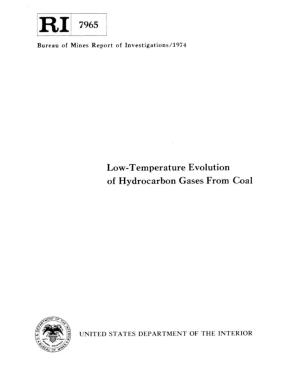Low-Temperature Evolution of Hydrocarbon Gases from Coal