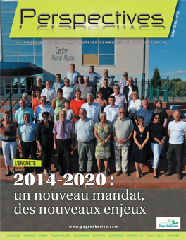 2014-2020 : Un Nouveau Mandat, Des Nouveaux Enjeux