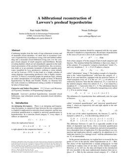 A Bifibrational Reconstruction of Lawvere's Presheaf Hyperdoctrine