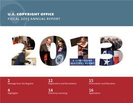 Copyright Office 2013 Annual Report