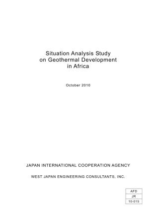 Situation Analysis Study on Geothermal Development in Africa