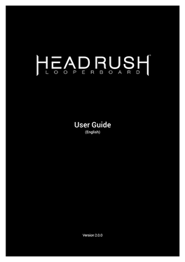 Headrush Looperboard User Guide