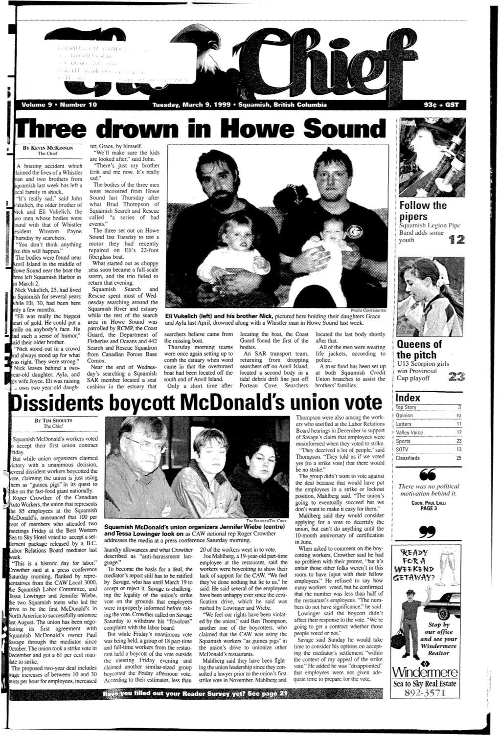Rhme Drownin Howe Sound by KEVIN MCKINNON Ter, Grace, by Himself