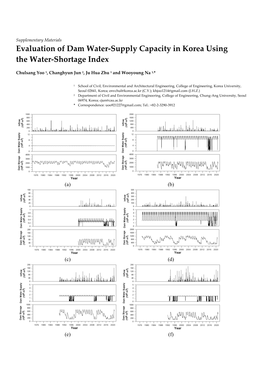 Evaluation of Dam Water-Supply Capacity in Korea Using the Water-Shortage Index