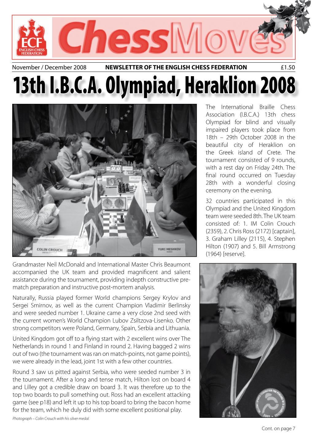 13Th I.B.C.A. Olympiad, Heraklion 2008