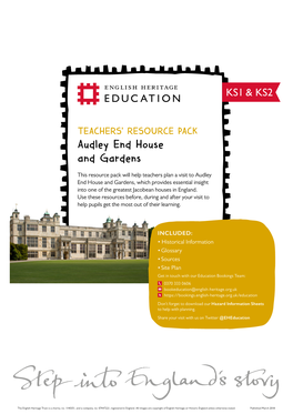 Audley End House and Gardens Teachers' Resource Pack