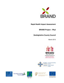 Rapid Health Impact Assessment BRAND Project – Rhyl