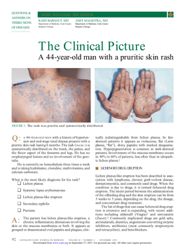 A 44-Year-Old Man with a Pruritic Skin Rash