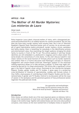 The Mother of All Murder Mysteries: Los Misterios De Laura