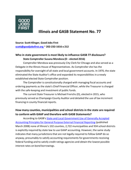 Illinois GASB-77 Roadmap