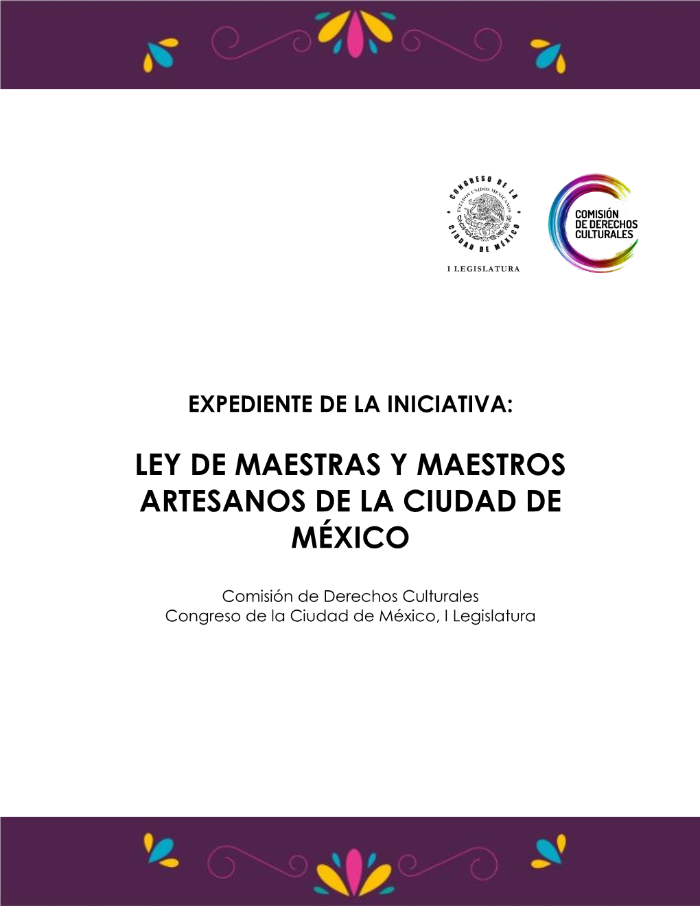 Ley De Maestras Y Maestros Artesanos De La Ciudad De México