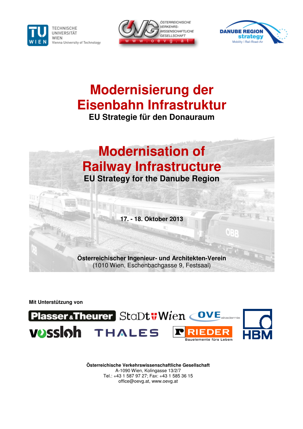 Modernisierung Der Eisenbahn Infrastruktur Modernisation Of