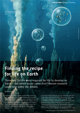 Finding the Recipe for Life on Earth