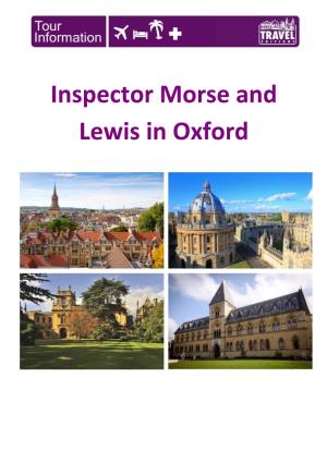 Inspector Morse and Lewis in Oxford