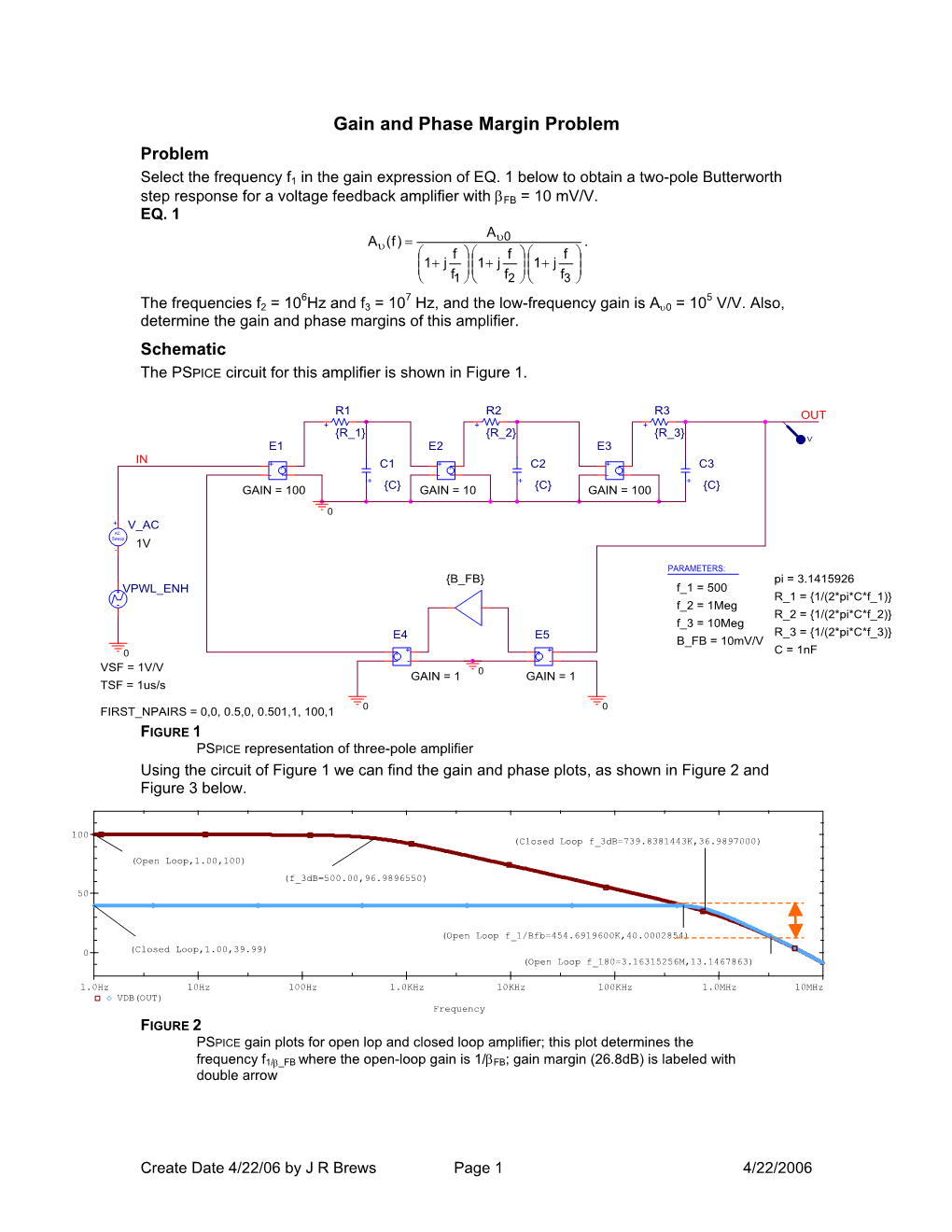 Gain and Phase Margin Example