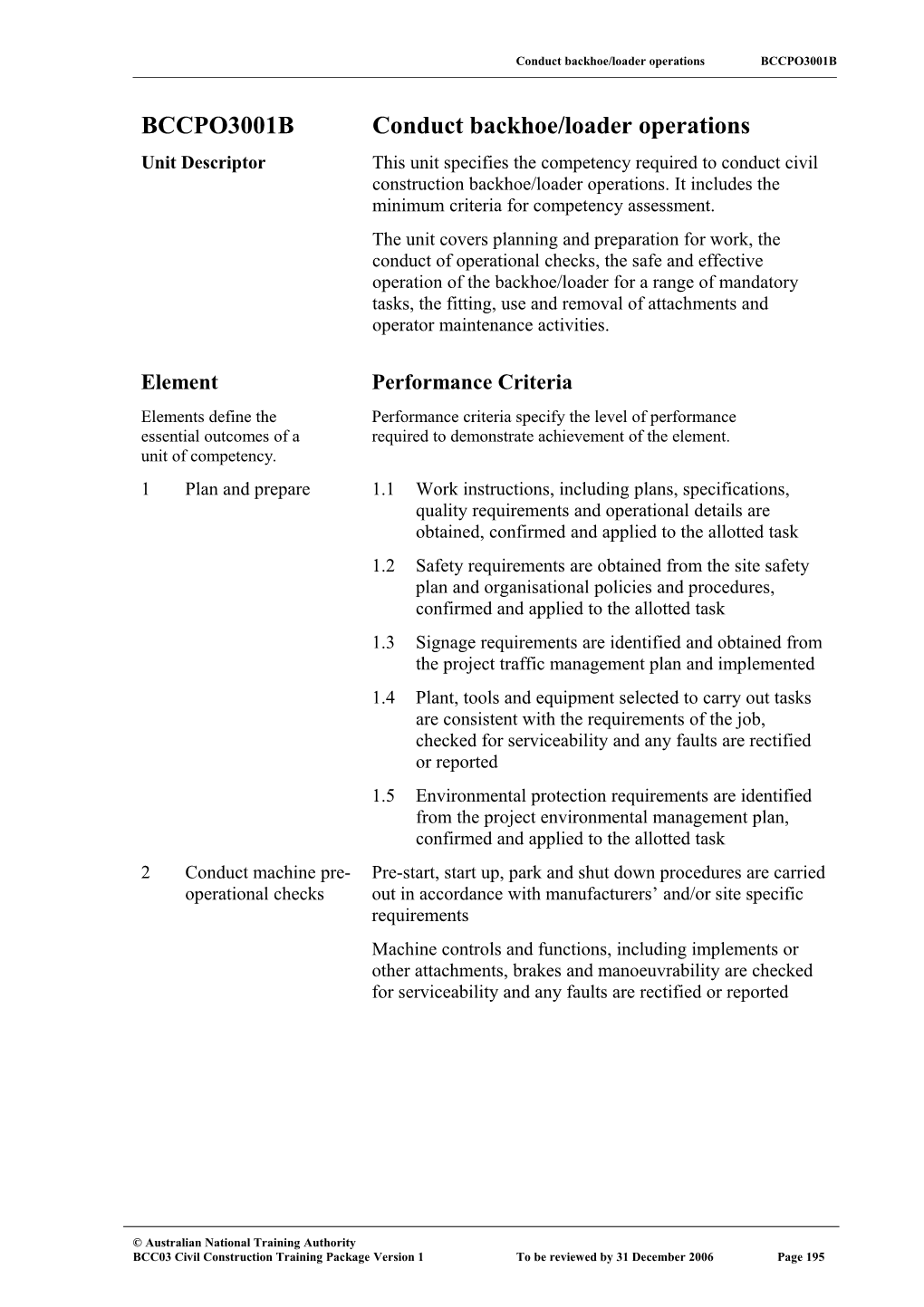 BCC03 Civil Construction Training Package