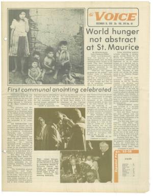 World Hunger Not Abstract at St. Maurice