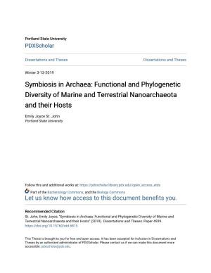 Symbiosis in Archaea: Functional and Phylogenetic Diversity of Marine and Terrestrial Nanoarchaeota and Their Hosts