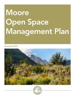 Moore Open Space Management Plan