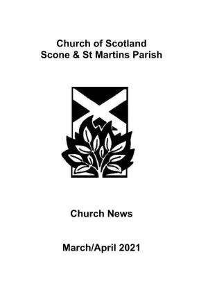 Church of Scotland Scone & St Martins Parish Church News March