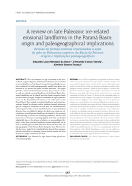 A Review on Late Paleozoic Ice-Related Erosional Landforms in The