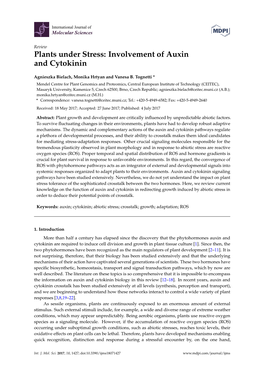 Involvement of Auxin and Cytokinin