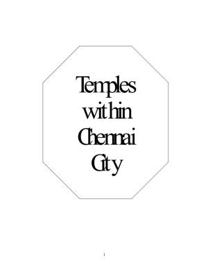 Temples Within Chennai City