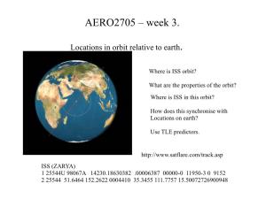 AERO2705 – Week 3