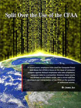 Split Over the Use of the CFAA Against
