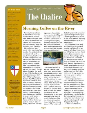 The Chalice Francis’ AUGUST 2 0 1 9 Page 4: from the Bishop’S Warden