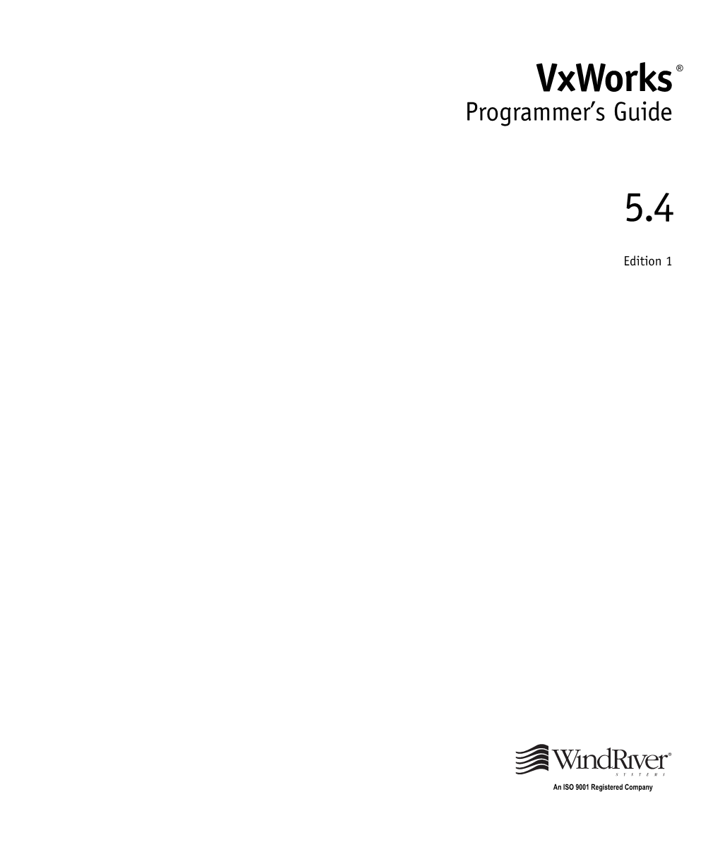 Vxworks ® Programmer’S Guide