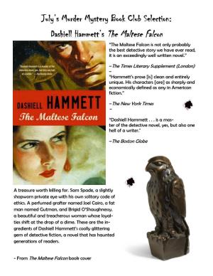 Dashiell Hammett's the Maltese Falcon