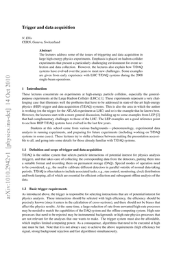 Trigger and Data Acquisition