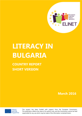 Literacy in Bulgaria