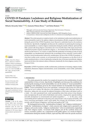COVID-19 Pandemic Lockdown and Religious Mediatization of Social Sustainability