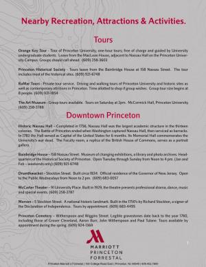 Marriott Princeton Local Attractions Guide 07-2546