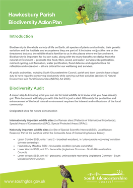 Hawkesbury Parish Biodiversity Action Plan