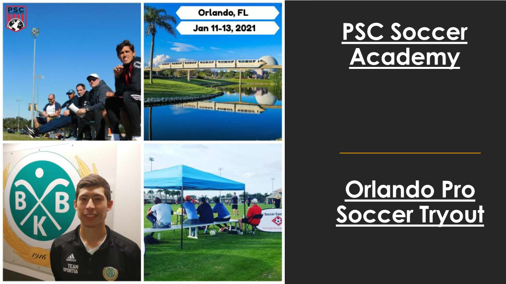 PSC Soccer Academy Orlando Pro Soccer Tryout