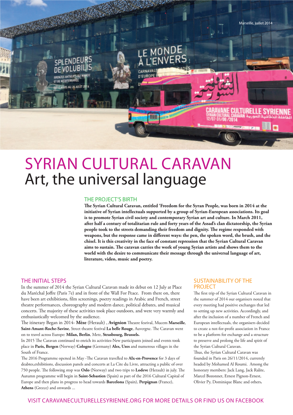 SYRIAN CULTURAL CARAVAN Art, the Universal Language