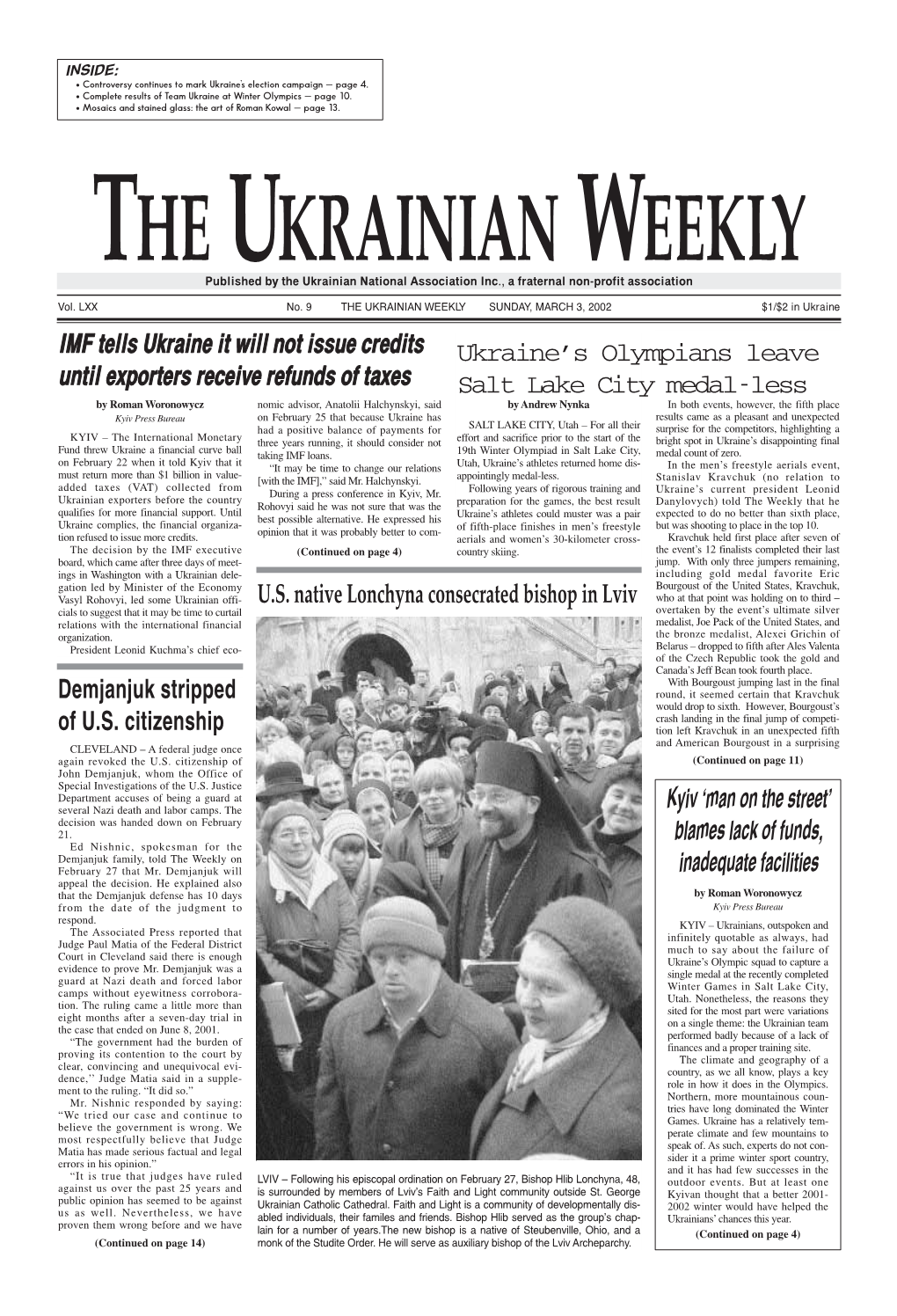 The Ukrainian Weekly 2002, No.9