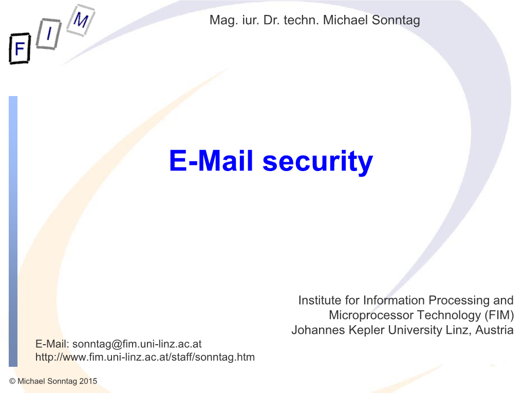 E-Mail Security