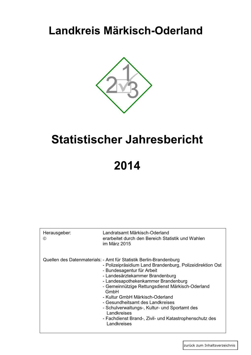 Statistischer Jahresbericht 2014
