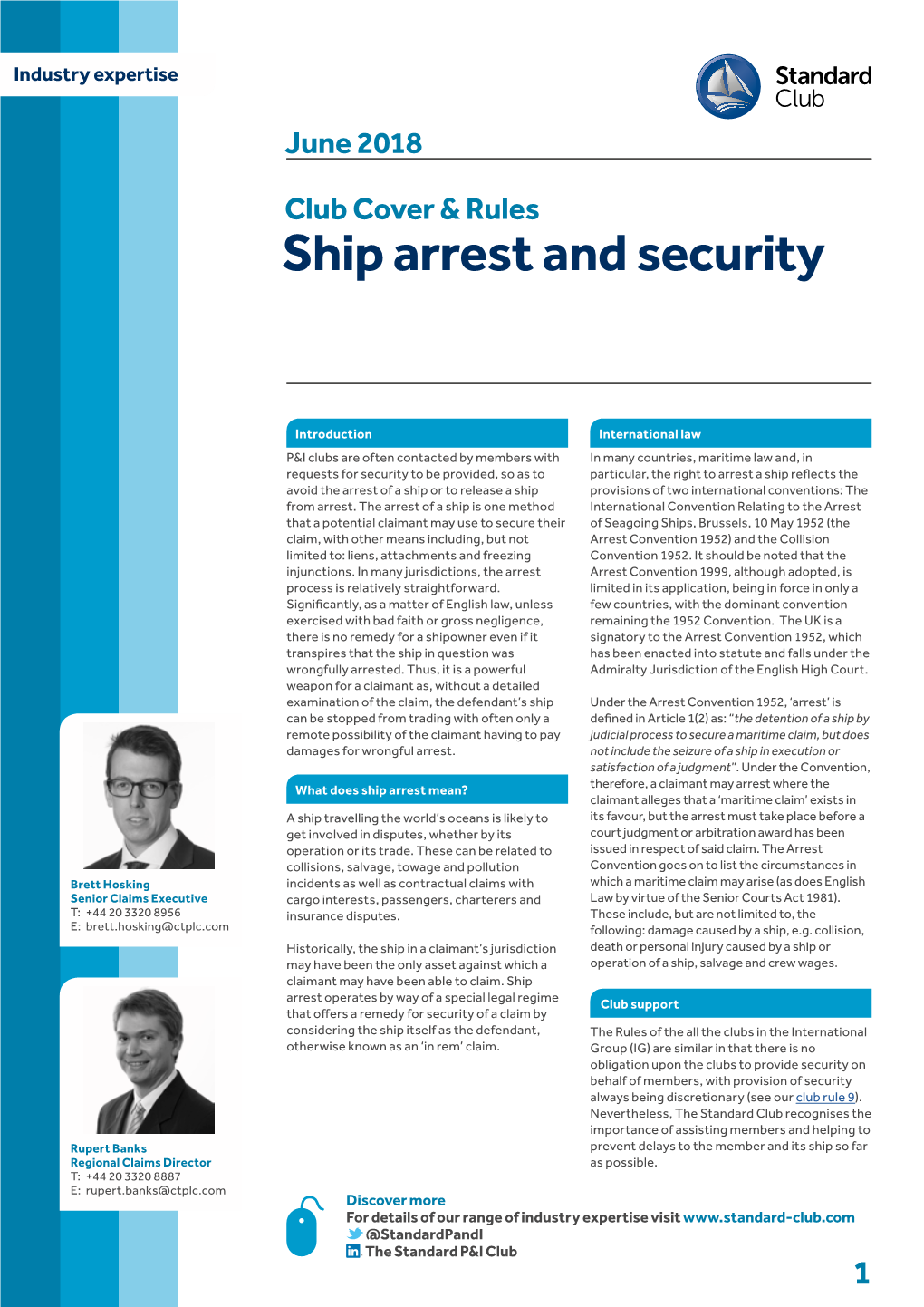 Ship Arrest and Security