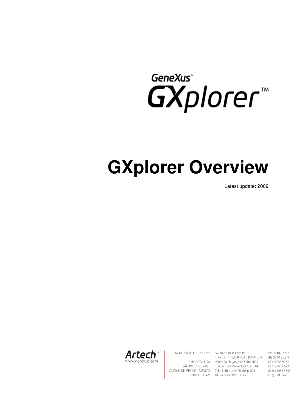Gxplorer Overview
