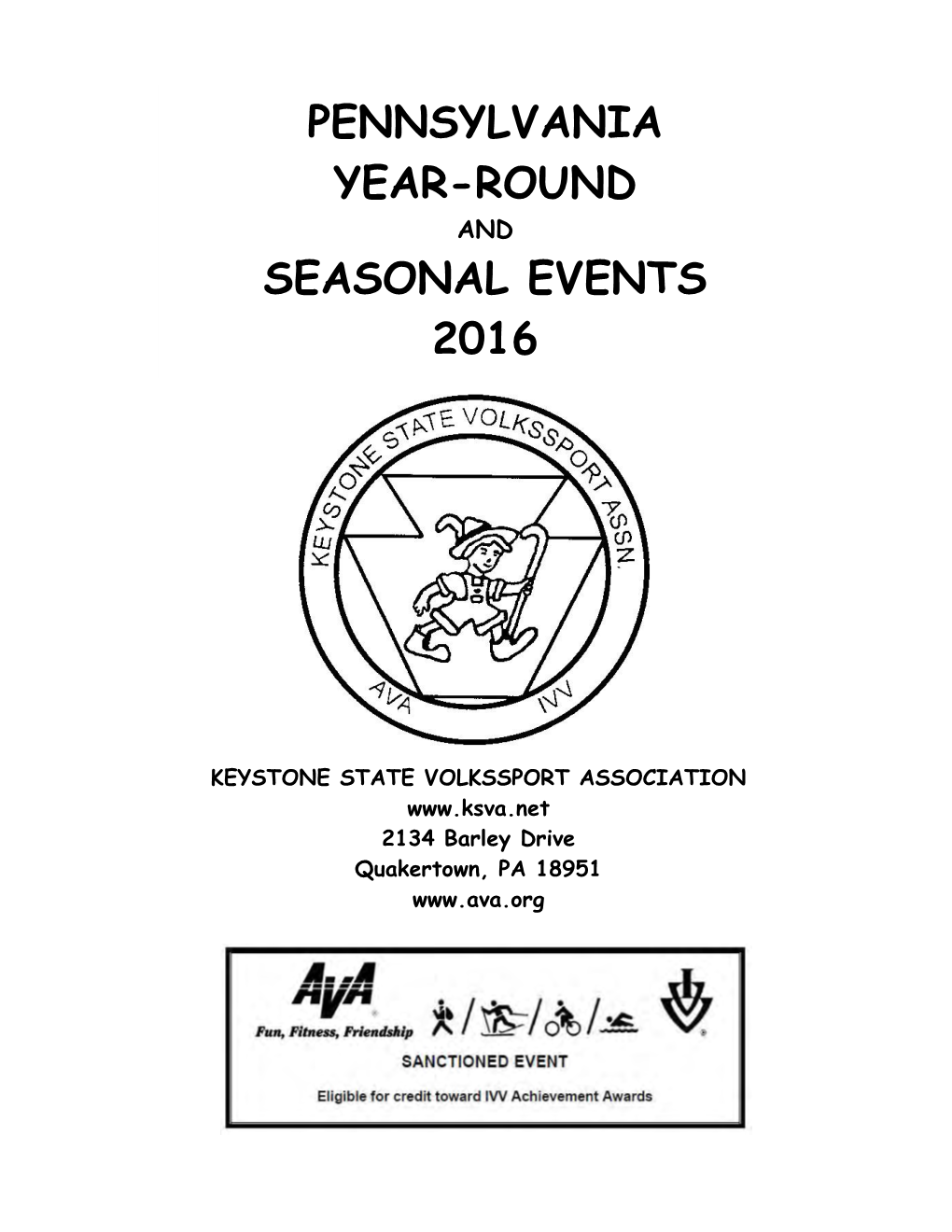 Pennsylvania Year-Round Seasonal Events 2016