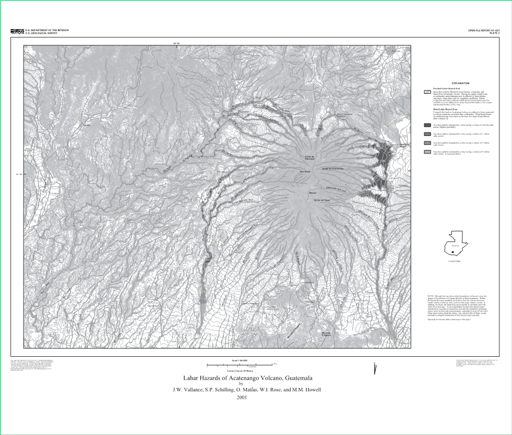 Lahar Hazards of Acatenango Volcano, Guatemala by J.W