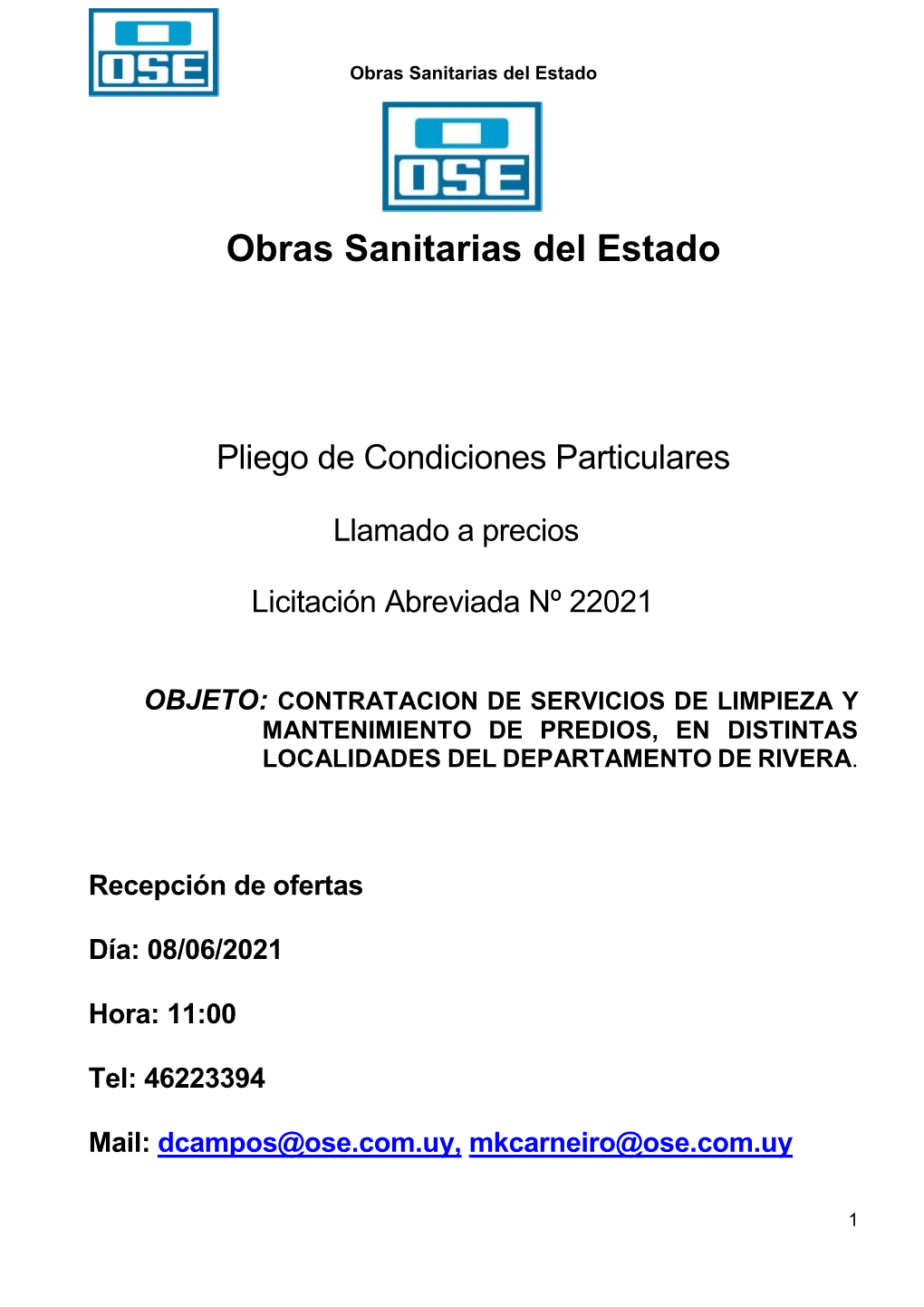 Obras Sanitarias Del Estado